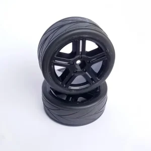 Promocja Koła street on-road czarne połysk 5-ramienne 1:10 wzmocnione