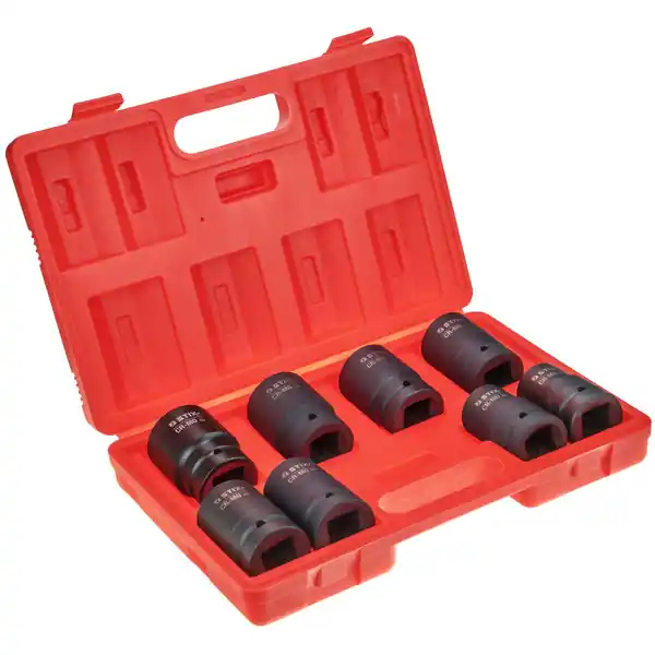 Bezpieczna płatność Nasadki udarowe 1" długie, zestaw 8 szt. walizka (24,27,30,32,33,34,36,38) STT CR-MO SERIES 5 - Stix Tool