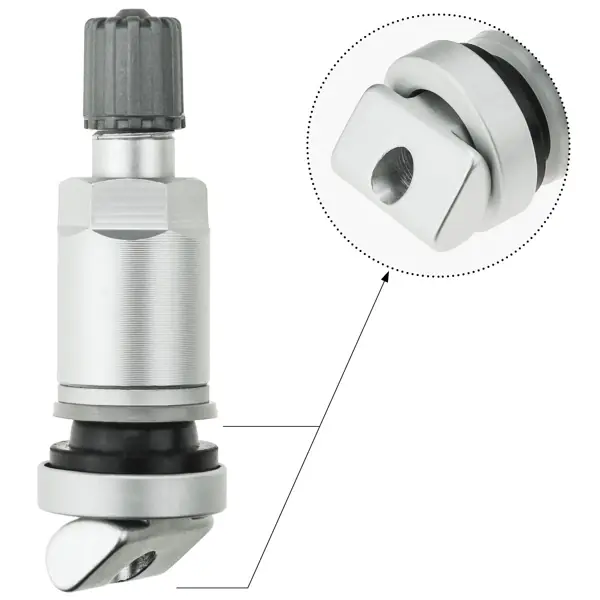 Oferta limitowana Zawór Wentyl TPMS-03 STIX do czujnika VDO srebrny