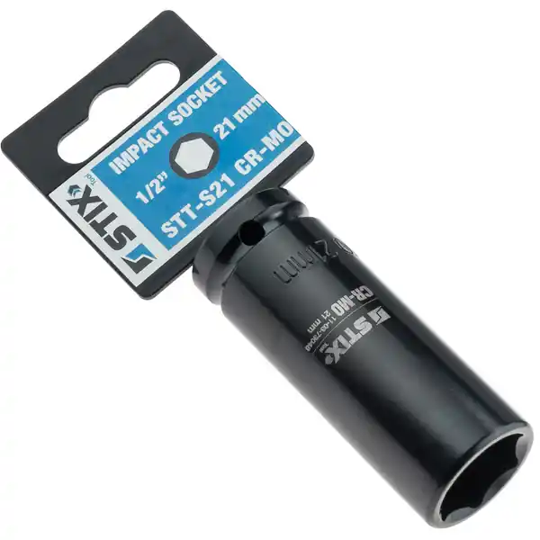 Dodaj do koszyka Nasadka udarowa długa premium 1/2'' STT-S21 (CR-MO / 21 mm) - Stix