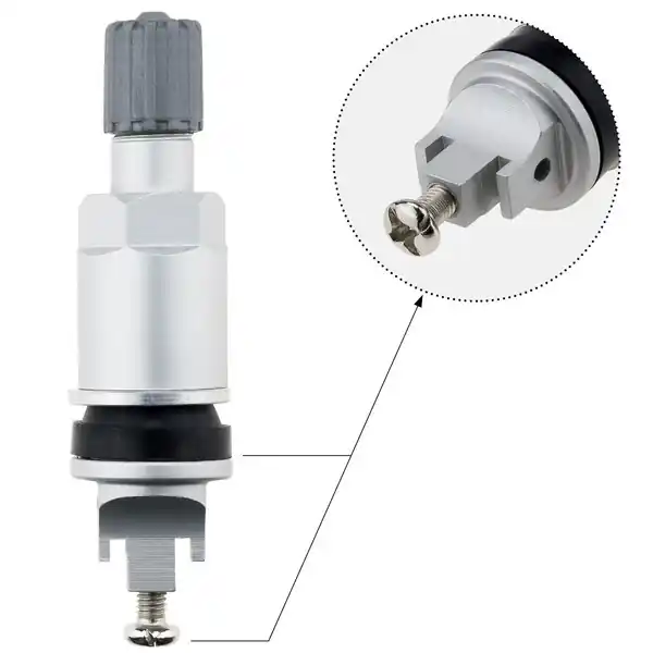 Ograniczona ilość Zawór Wentyl TPMS-19 STIX do czujnika Pacific srebrny