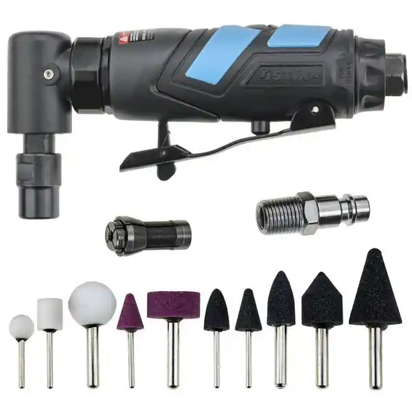 Szlifierka pneumatyczna kątowa z akcesoriami STT-R12 trzpieniowa - Stix Wysoka jakość