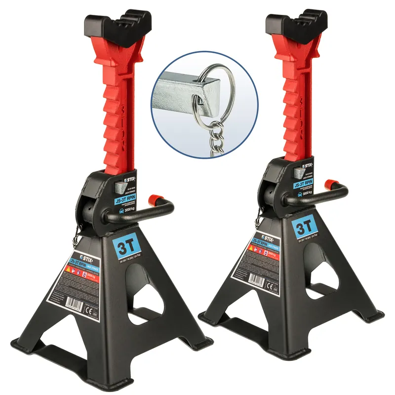 Kobyłki Podstawki Podpory warsztatowe 3T / 2szt. z pinem i gumą - JS-3T RPIN Stix Niska cena