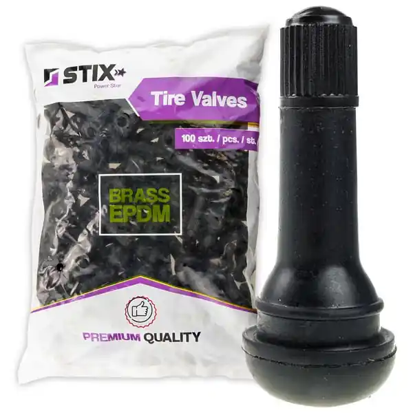 Zawory do kół bezdętkowych PREMIUM TR414 Brass / EPDM - 100 szt - Stix Zamów teraz
