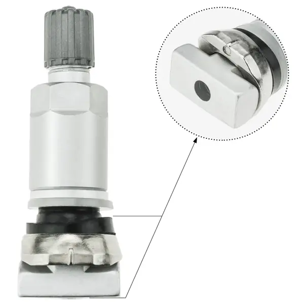 Zniżka Zawór Wentyl TPMS-14 STIX do czujnika Schrader srebrny