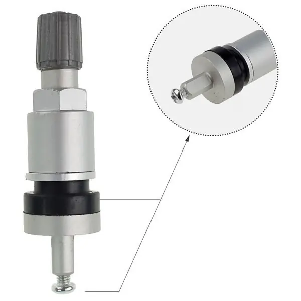 Zawór Wentyl TPMS-08 STIX do czujnika Schrader srebrny Najlepsza cena