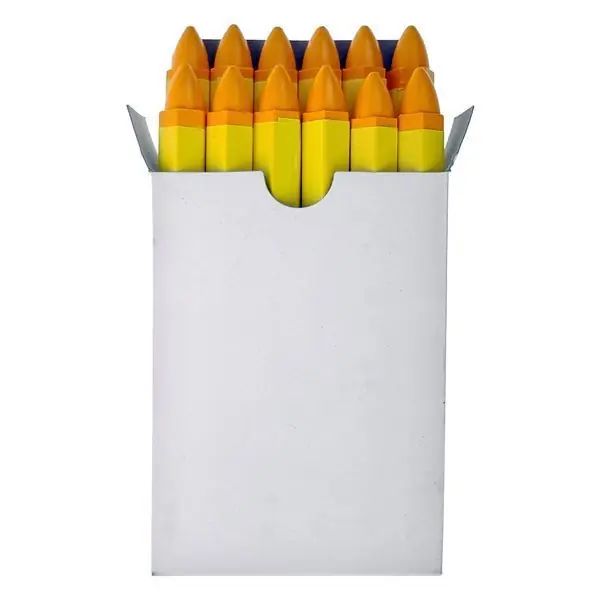 Woskowa kreda do opon, niezmywalny marker (12 szt) - żółta - Stix Bestseller
