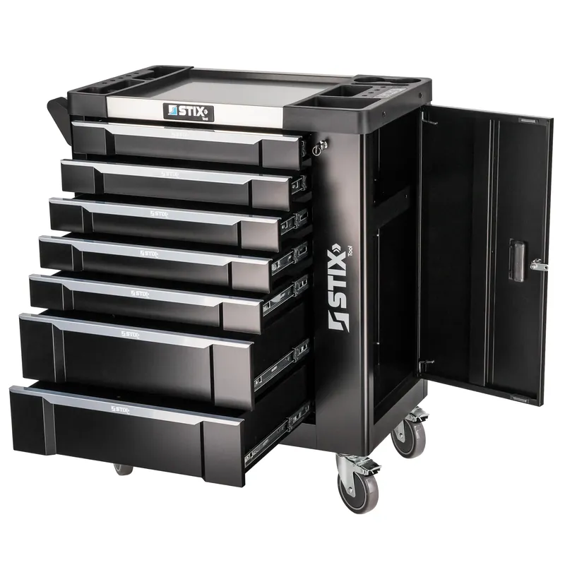 Szafka warsztatowa / wózek narzędziowy 7 szuflad, schowek boczny - UltimatePro A7 - Stix Darmowa dostawa