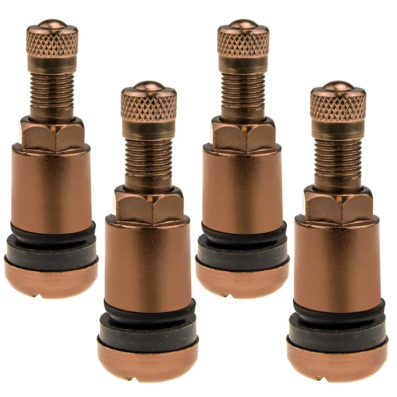 Zawór do felg brązowy X1 Series Brown Edition (skręcany, aluminiowy MS525) - 4 szt - Carbonado Nie przegap