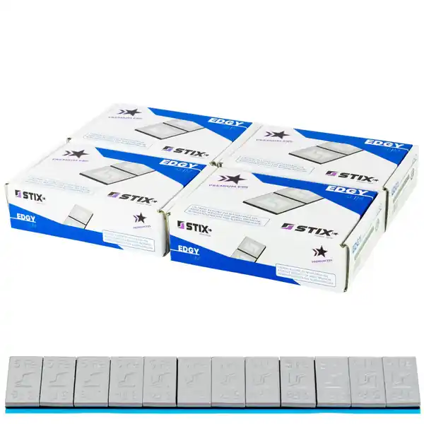 Zamów teraz Ciężarki klejone do felg aluminiowych powlekane Edgy Slim Powder - 60g (12x5g / szeroka taśma) - 200 szt. - Stix