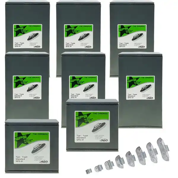 Zestaw ciężarków nabijanych do felg stalowych SPS STD PB/S (5-40 g, ołowiane) - 700 szt. - Stix Hit sprzedaży