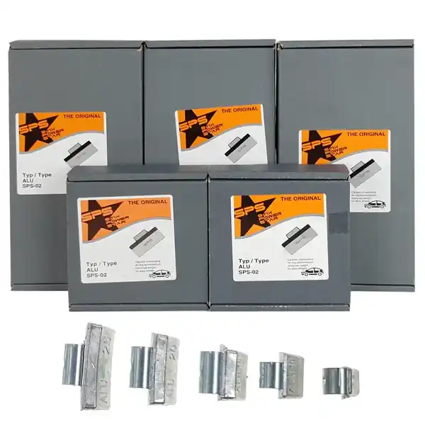 Zestaw ciężarków nabijanych do felg aluminiowych SPS ALU PB/A (5-25 g, ołowiane) - 500 szt. - Stix Nowość