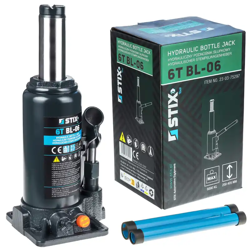 Dostępne od ręki Hydrauliczny podnośnik słupkowy (butelkowy) 6T BL-06 - Stix