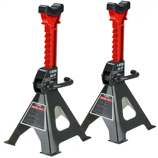 Darmowy zwrot Kobyłki Podstawki Podpory warsztatowe 3T / 2szt. + Kpl. 2 gum do kobyłek 3T - Stix