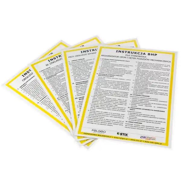 Instrukcje BHP dla Serwisu - Wulkanizacja Rabat