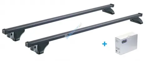 Wyjątkowa oferta Bagażnik dachowy CRUZ belki Oplus S-Fix Czarny Hyundai Santa Fe IV (TM) 2018->2023 5 drzwi suv