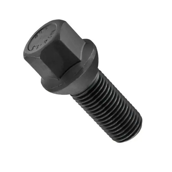 Wysoka jakość Czarna śruba do felg M14x1.5 28 mm – klucz 17. Kula
