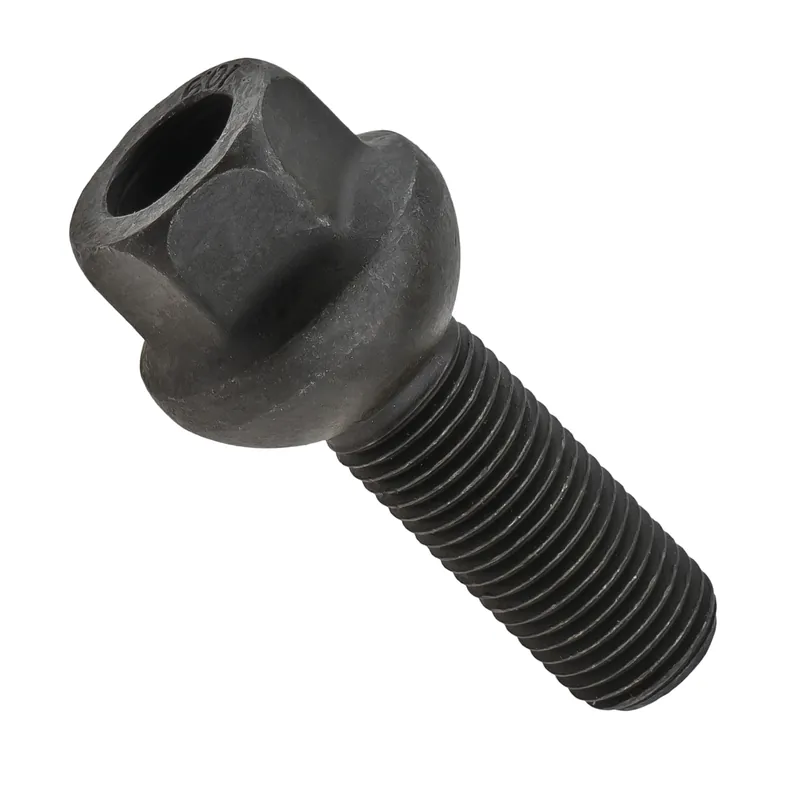 Szybka dostawa Czarna śruba do felg aluminiowych, stalowych M14x1.5 kulowa R14 - 34mm Carbonado K19