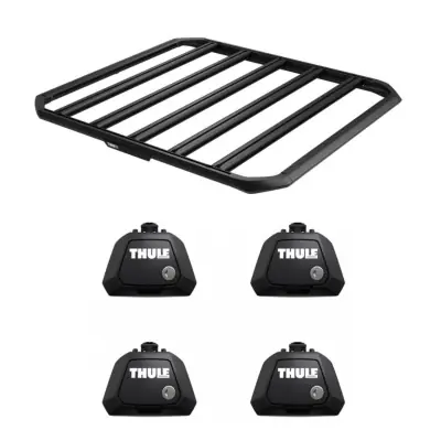 Wybór klientów Bagażnik dachowy THULE platforma Caprock Czarny Volkswagen Caddy III (2K) 2015->2020 van