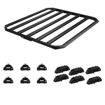 Wysoka jakość Bagażnik dachowy THULE platforma Caprock Czarny Ford Transit (V363) 2014-> van L4H2